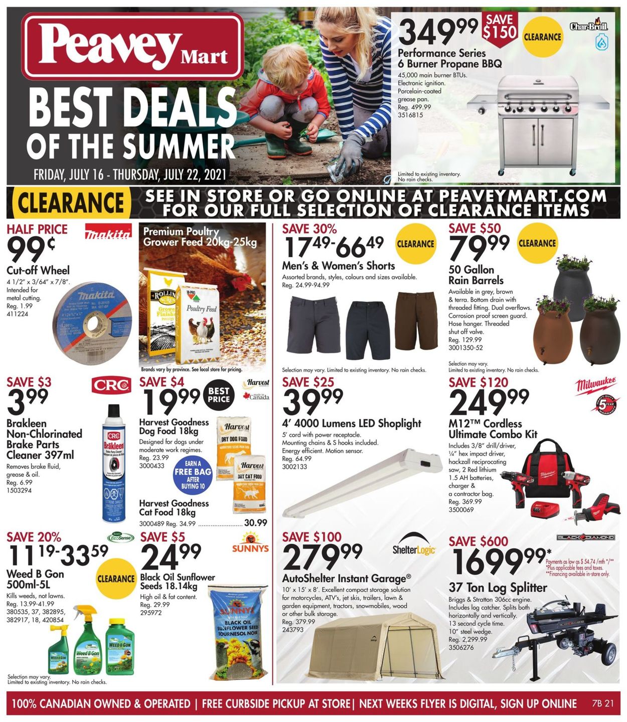 Peavey Mart Flyer from 07/16/2021