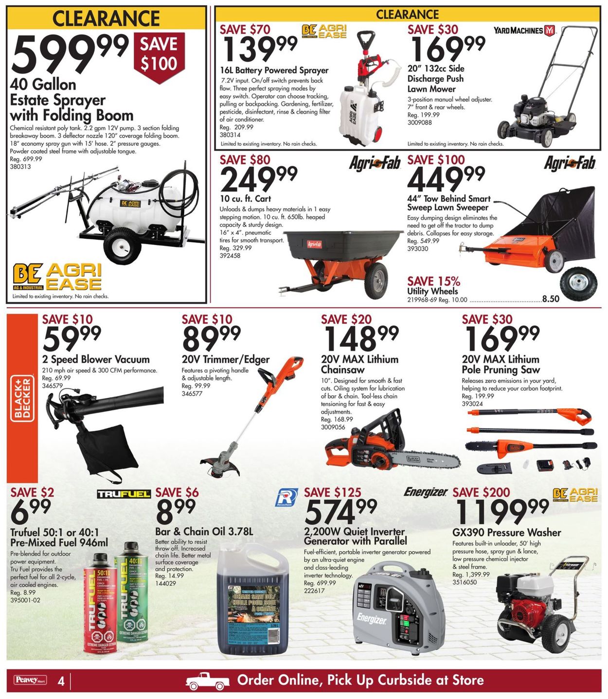 Peavey Mart Flyer from 07/23/2021