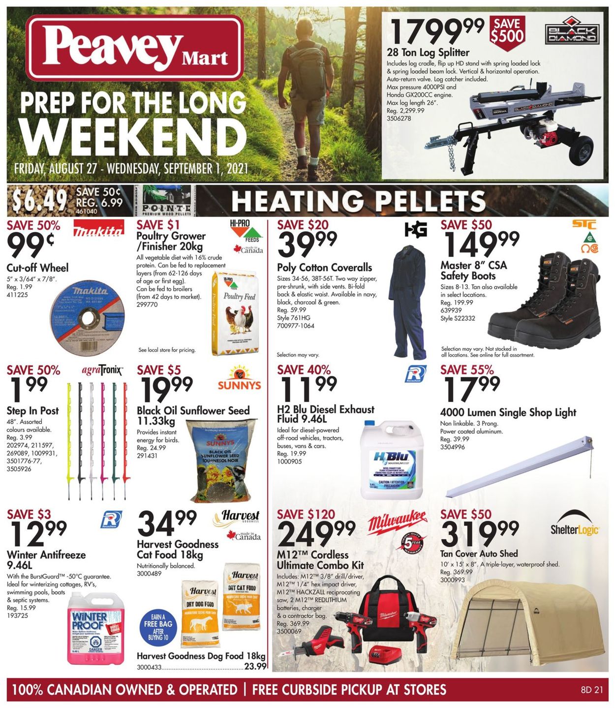 Peavey Mart Flyer from 08/27/2021