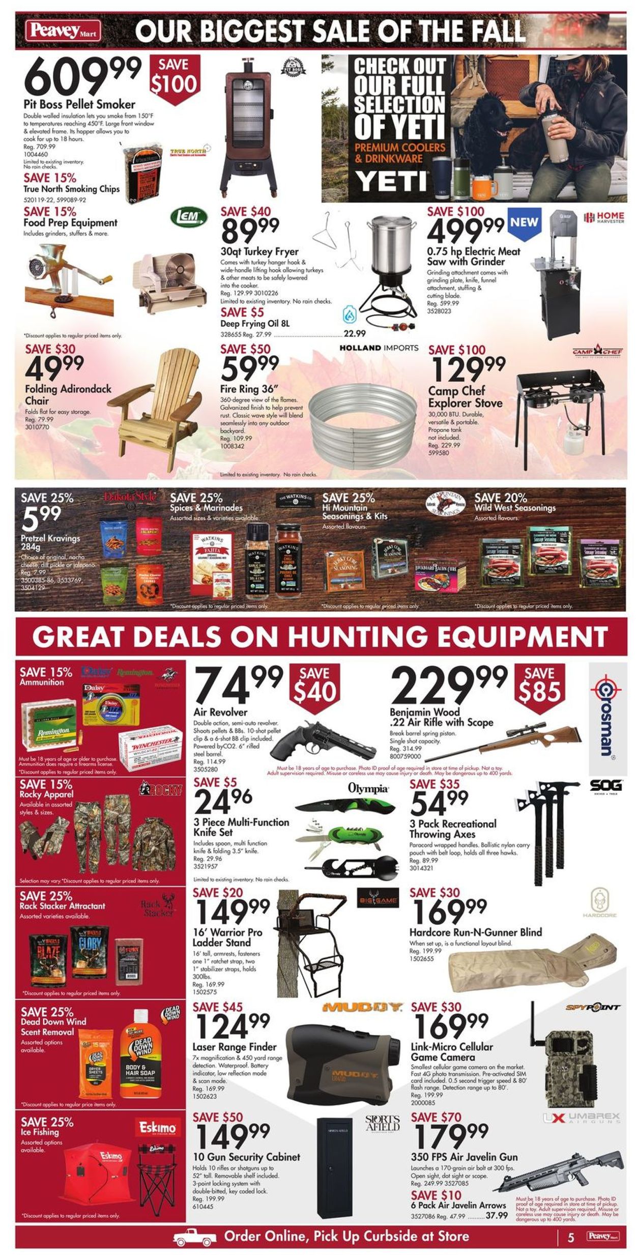 Peavey Mart Flyer from 10/15/2021
