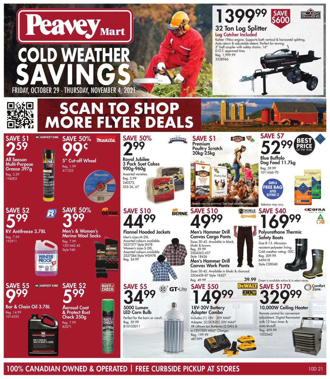 Peavey Mart Flyer from 10/29/2021