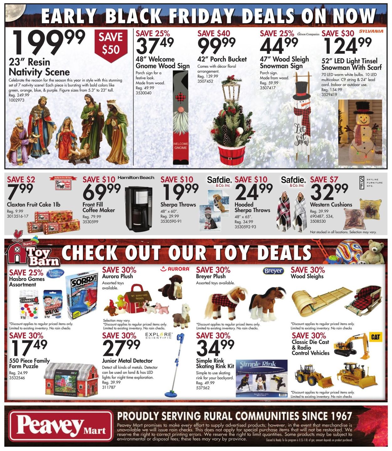 Peavey Mart Flyer from 11/19/2021