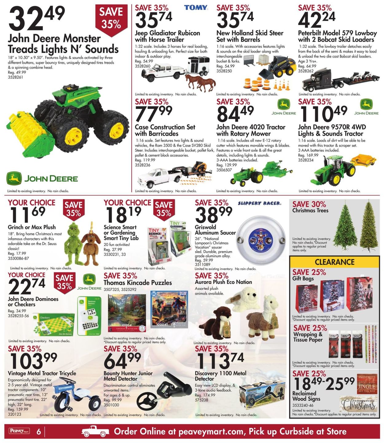 Peavey Mart Flyer from 12/03/2021