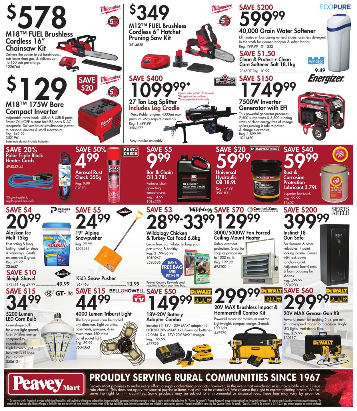 Peavey Mart Flyer from 12/03/2021
