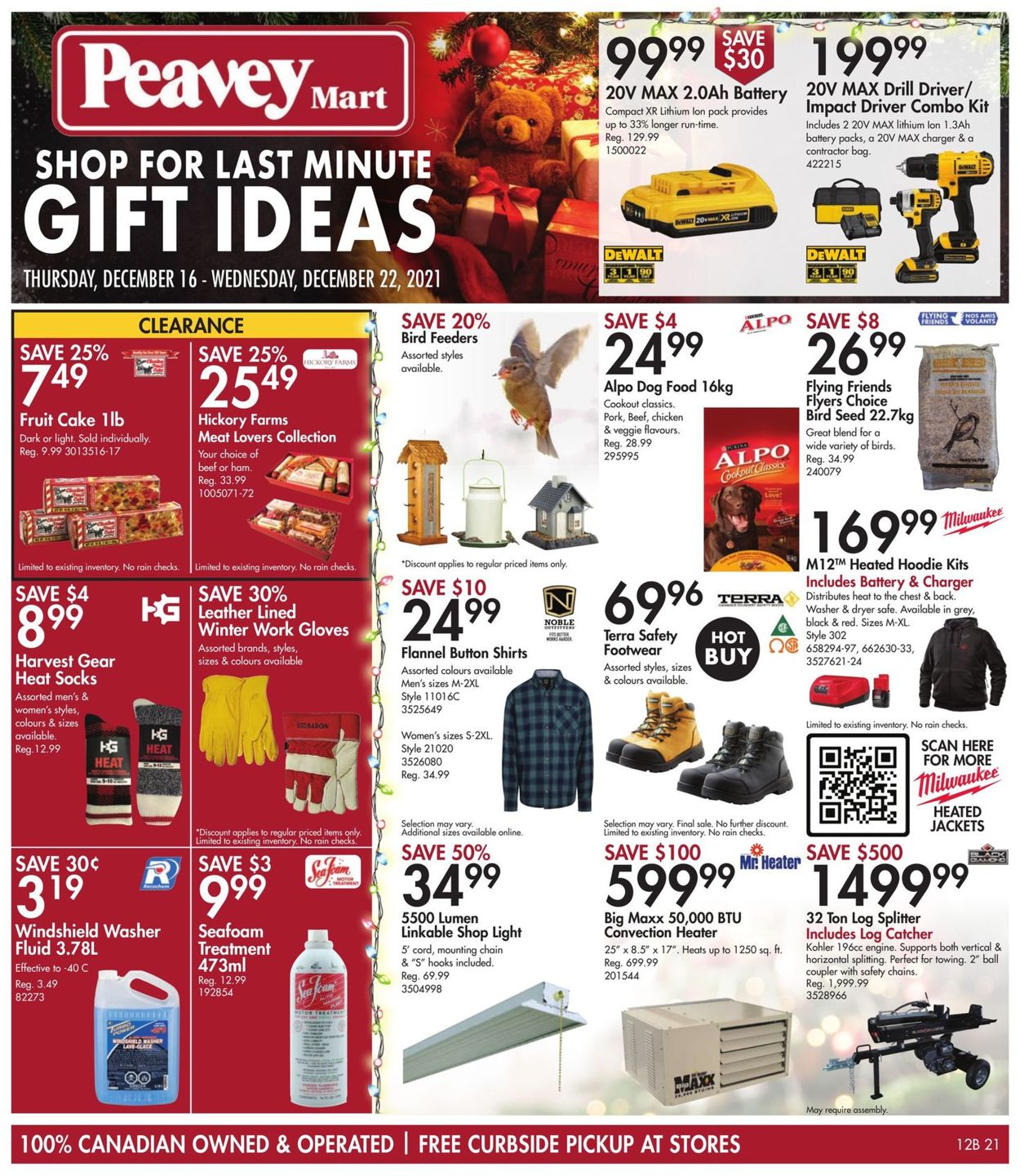 Peavey Mart Flyer from 12/16/2021