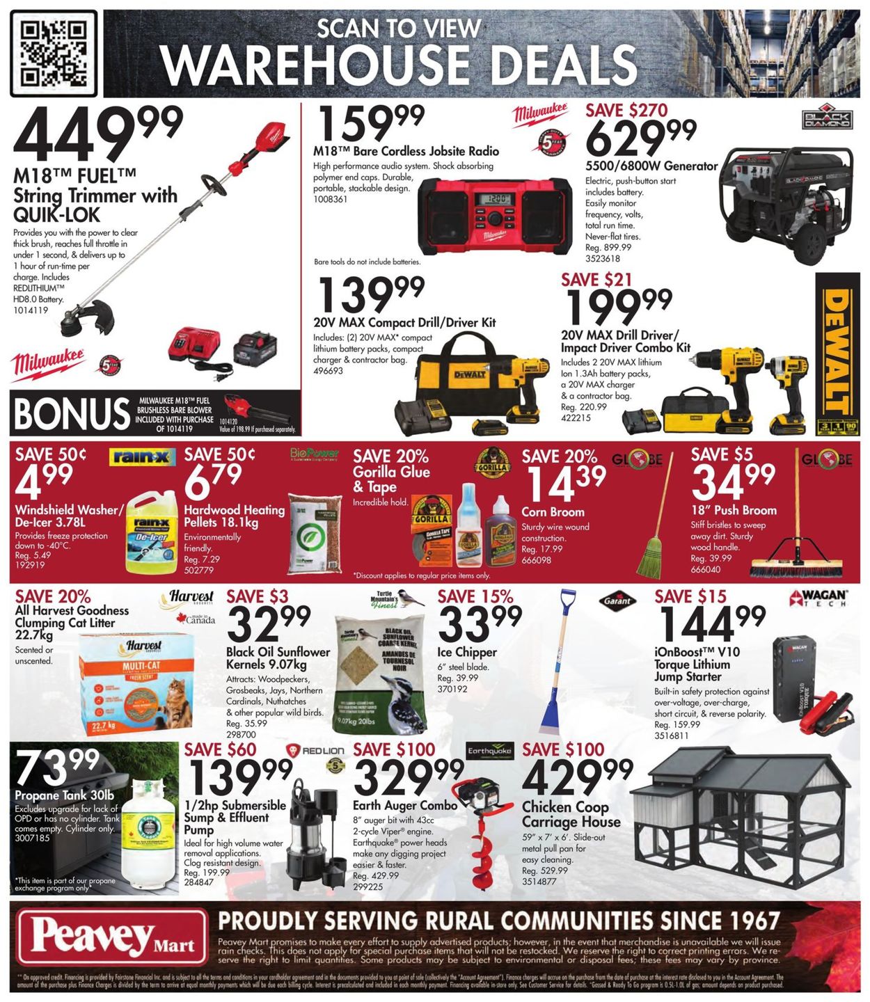 Peavey Mart Flyer from 03/11/2022