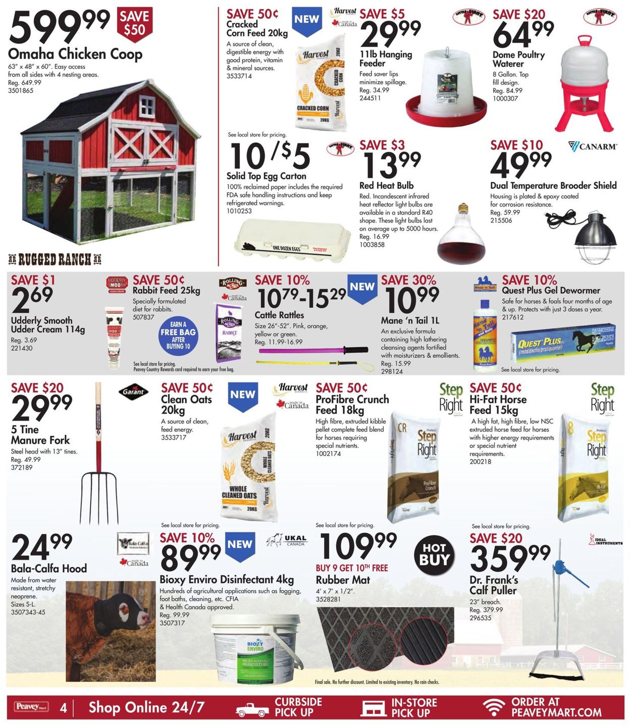 Peavey Mart Flyer from 03/25/2022