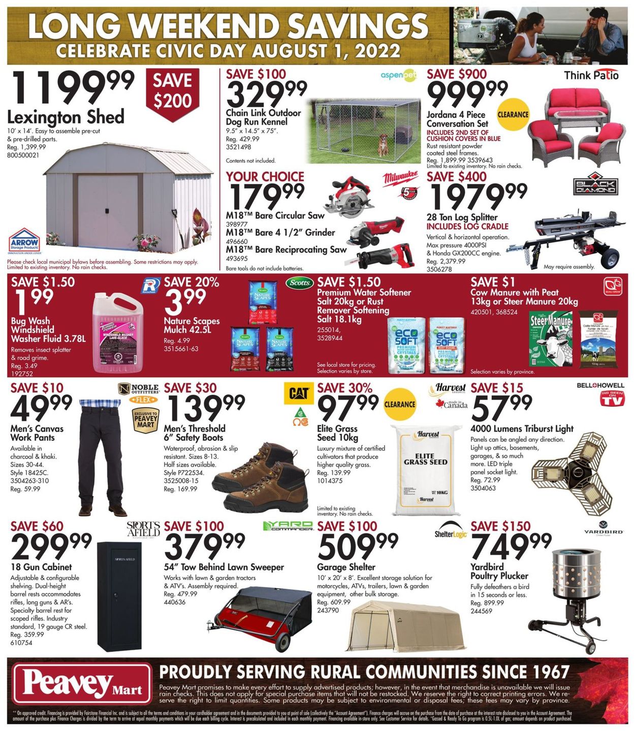 Peavey Mart Flyer from 07/28/2022