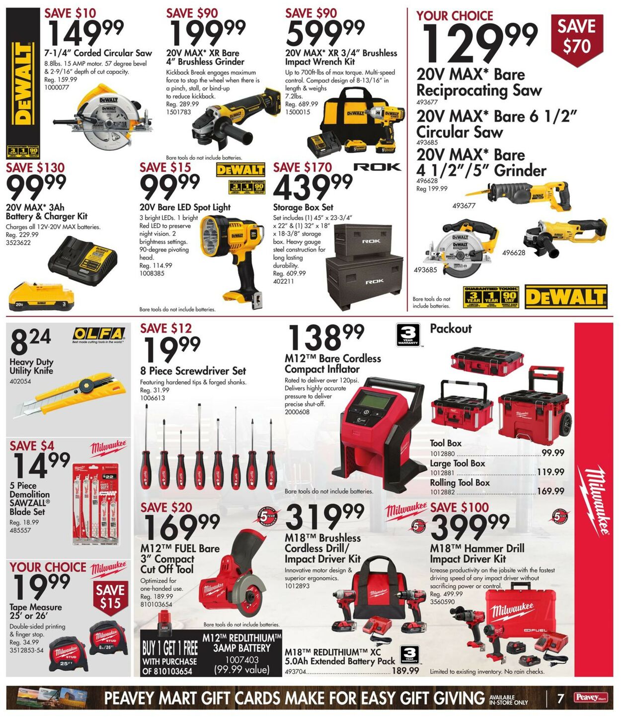 Peavey Mart Flyer from 11/11/2022