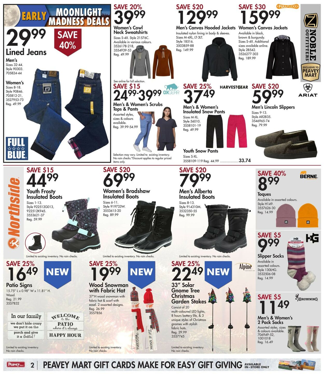 Peavey Mart Flyer from 11/18/2022