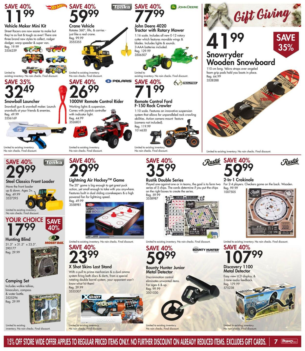 Peavey Mart Flyer from 12/02/2022