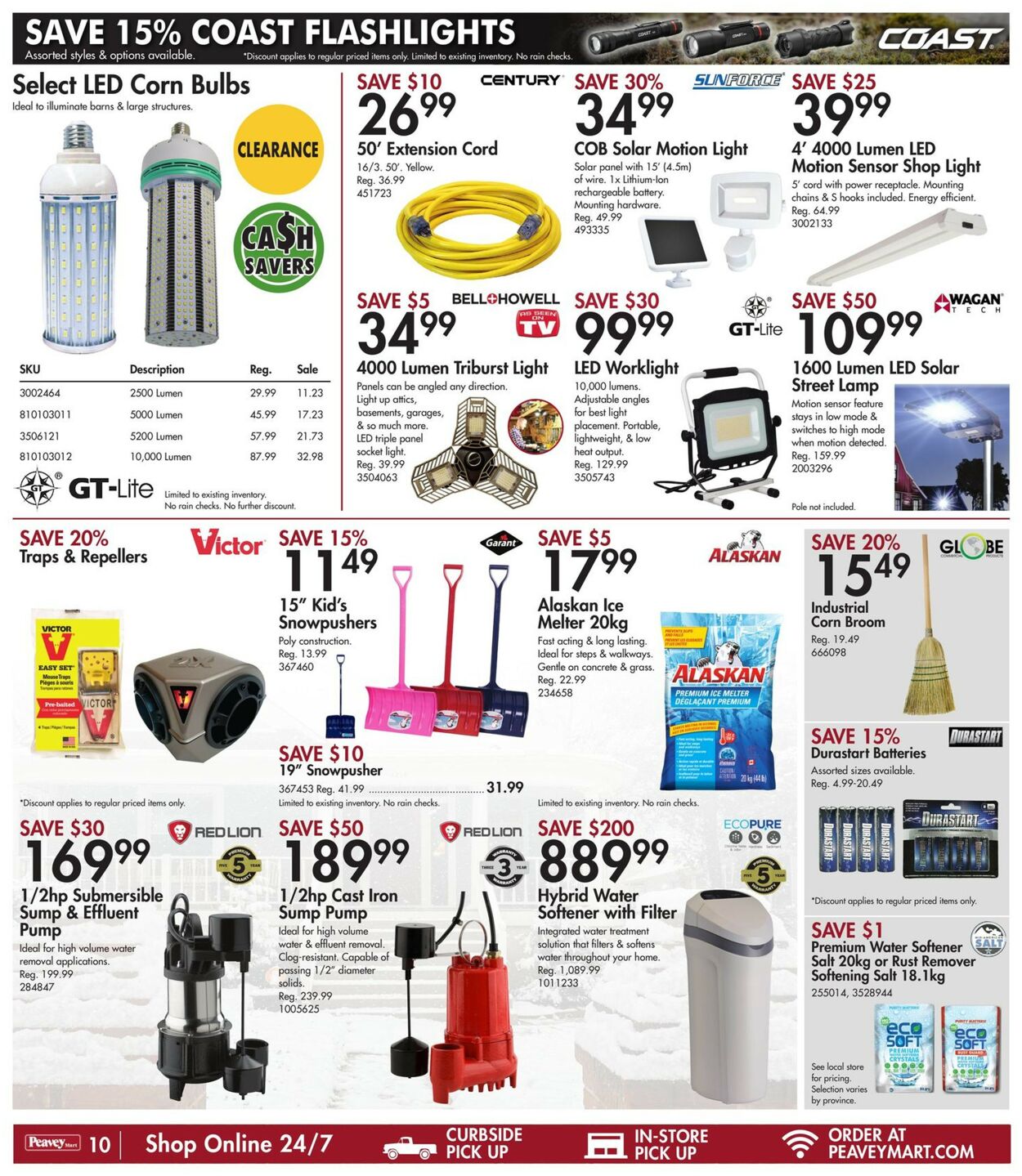 Peavey Mart Flyer from 12/22/2022