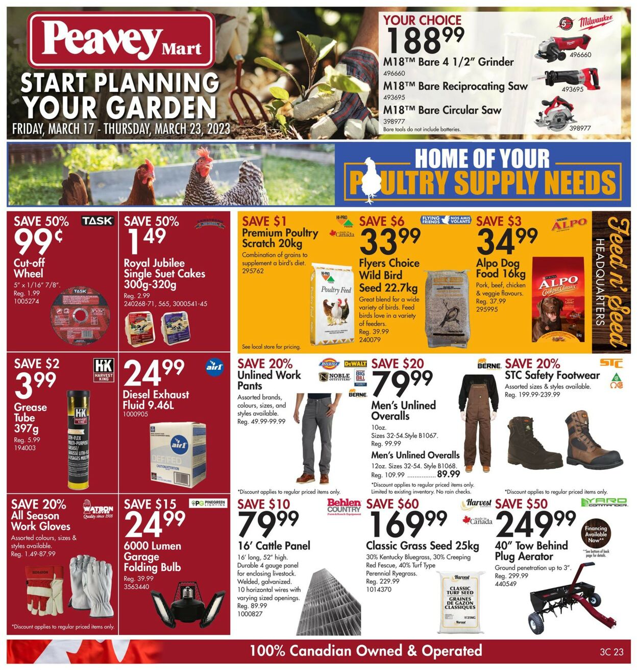 Peavey Mart Flyer from 03/17/2023