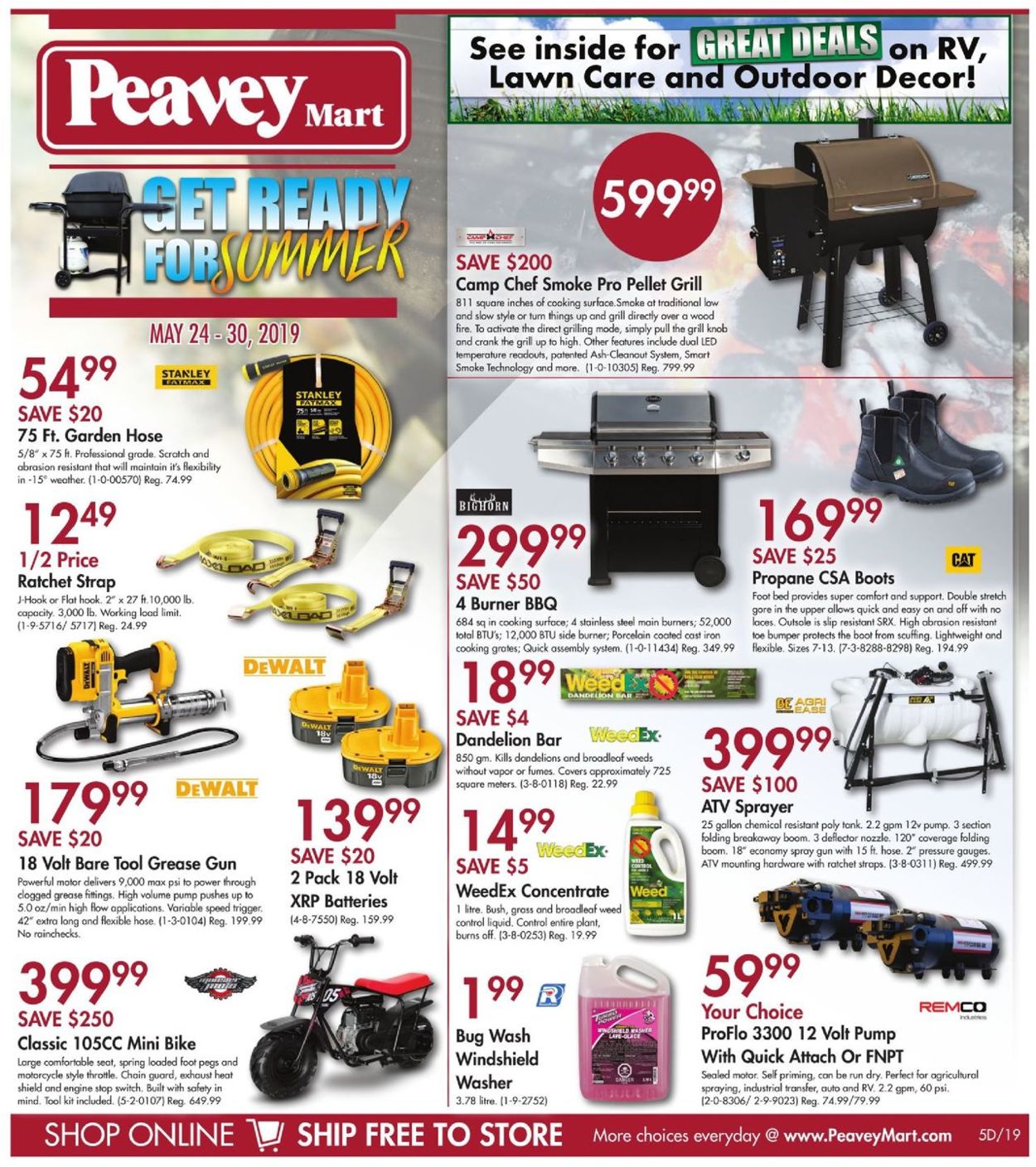 Peavey Mart Flyer from 05/24/2019