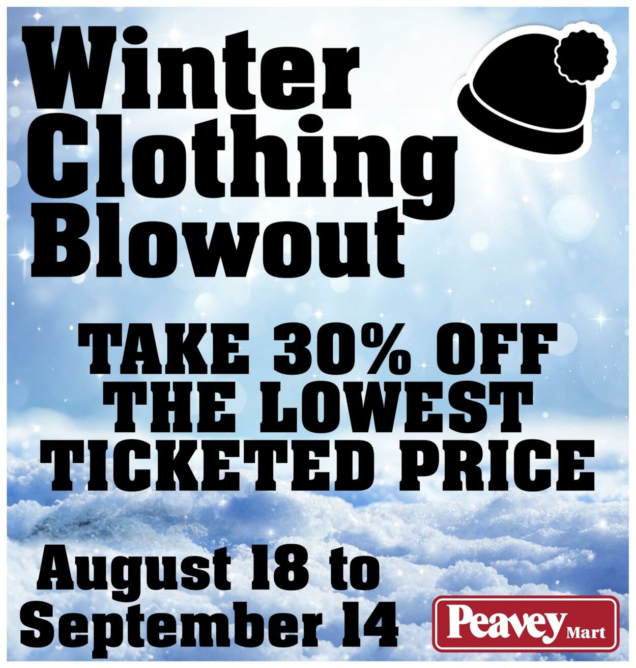 Peavey Mart Flyer from 08/25/2023