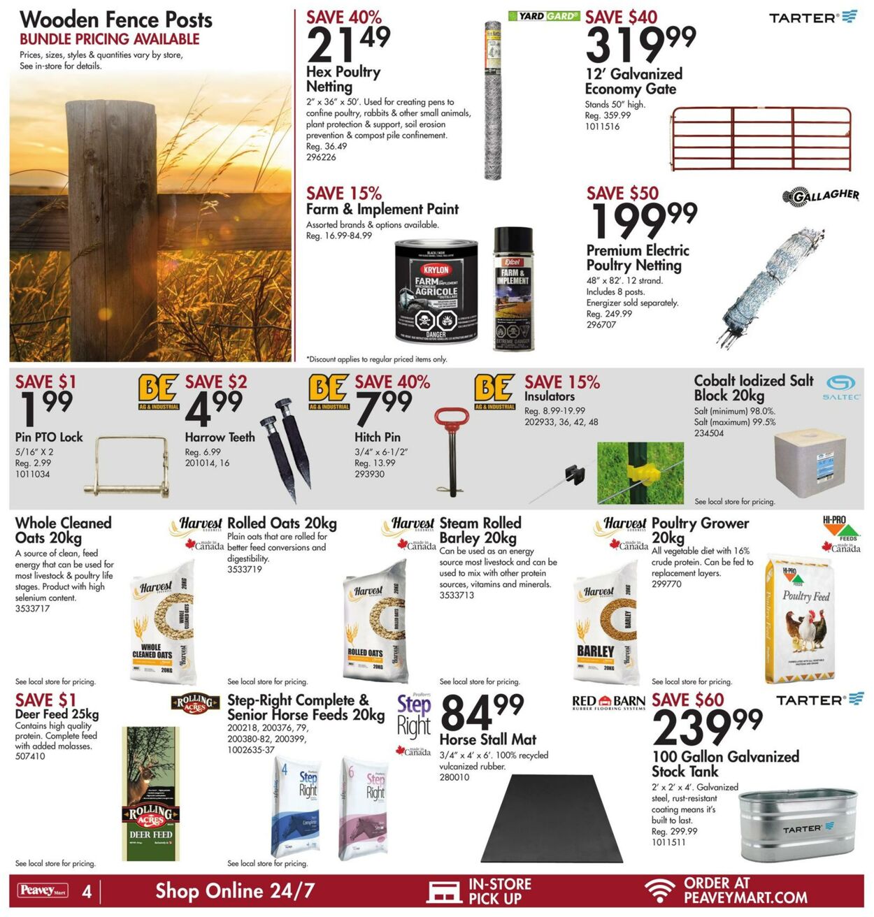 Peavey Mart Flyer from 09/29/2023