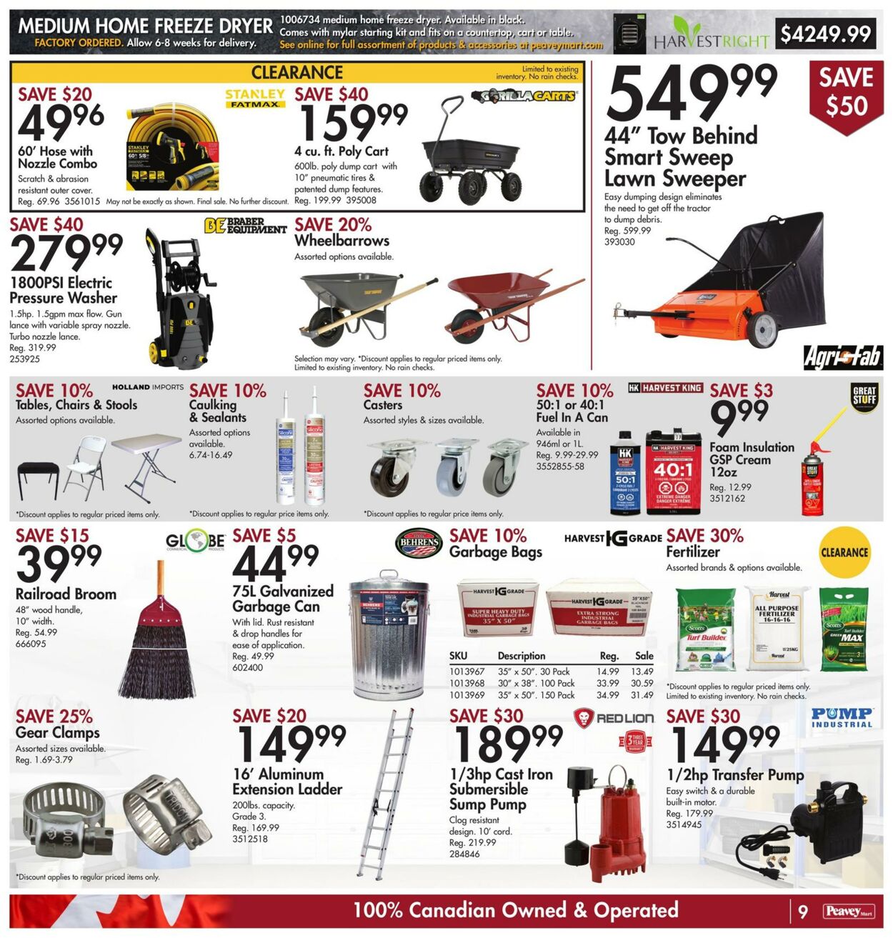 Peavey Mart Flyer from 10/05/2023