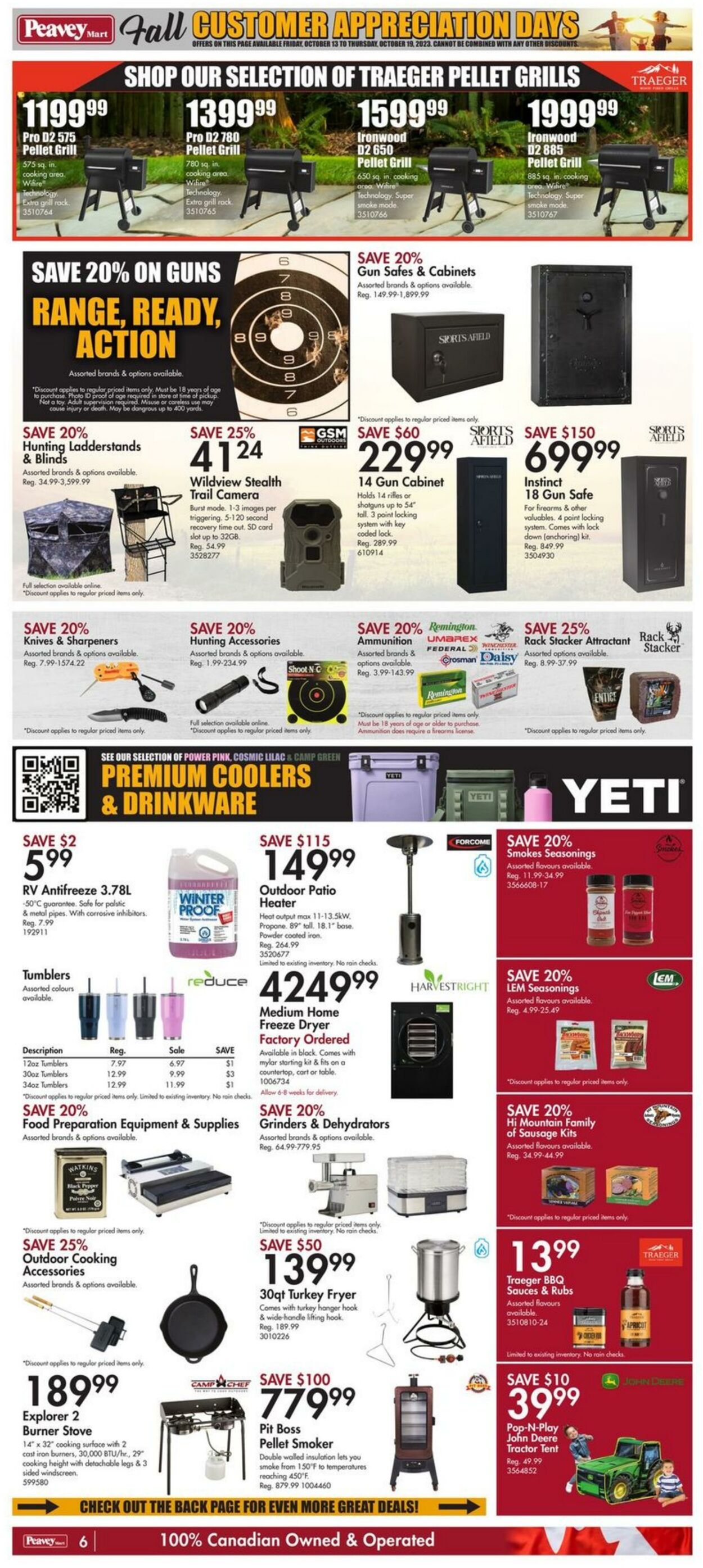 Peavey Mart Flyer from 10/13/2023