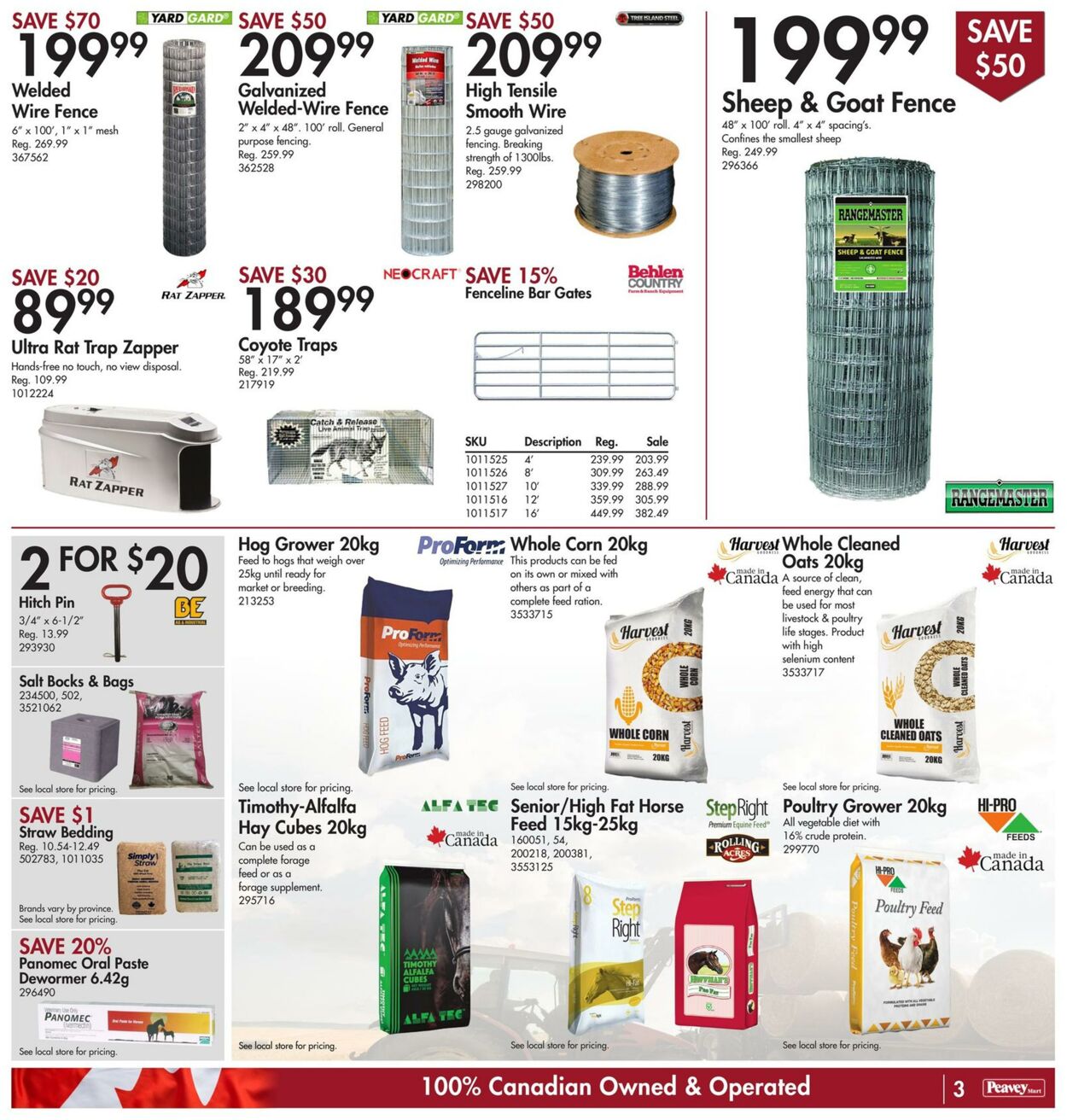 Peavey Mart Flyer from 10/20/2023