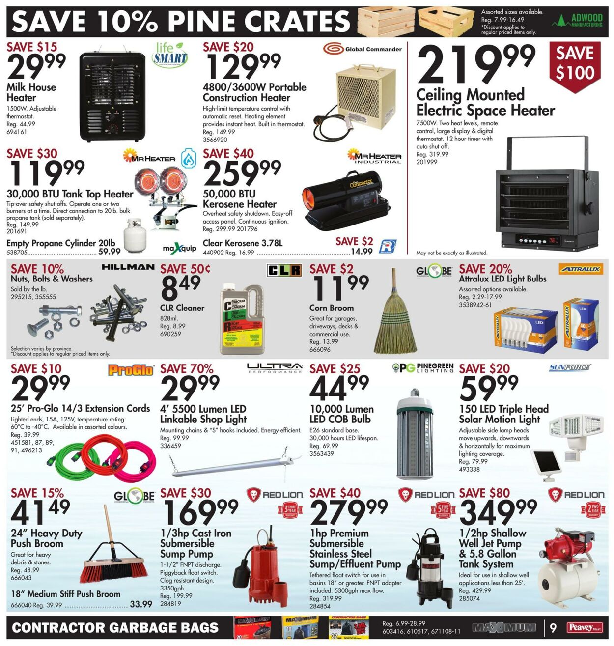 Peavey Mart Flyer from 11/03/2023
