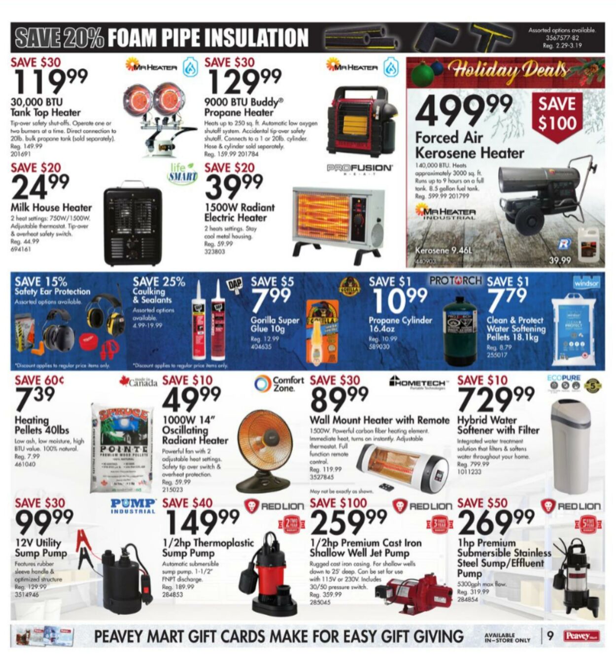 Peavey Mart Flyer from 12/08/2023