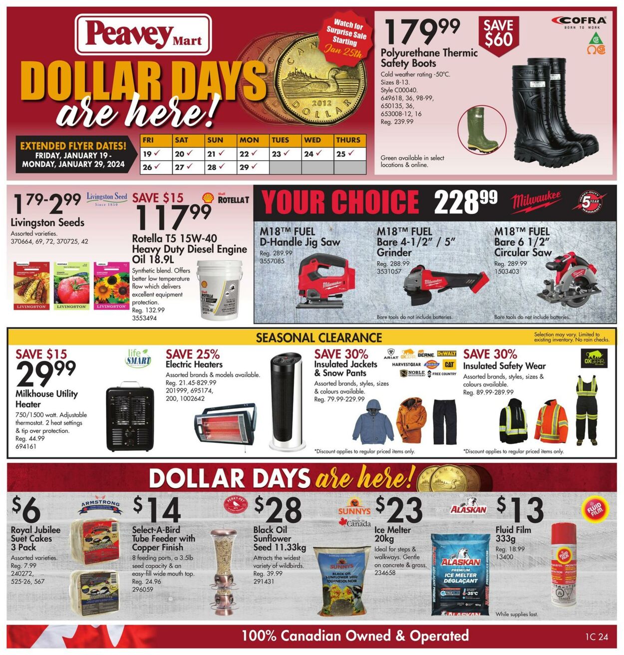 Peavey Mart Flyer from 01/19/2024