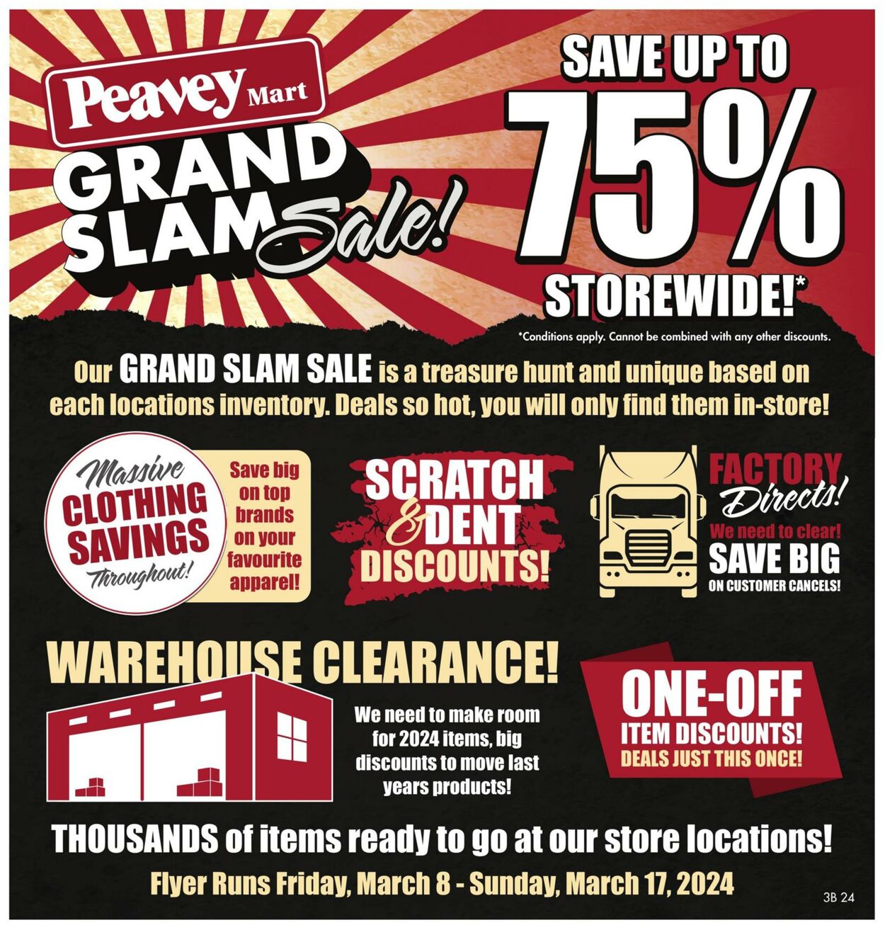 Peavey Mart Flyer from 03/08/2024