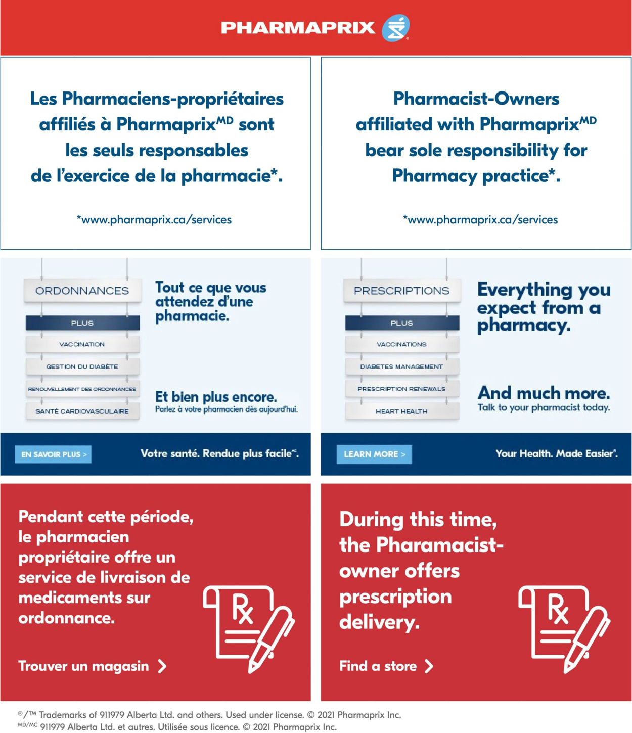 Pharmaprix Flyer from 03/20/2021