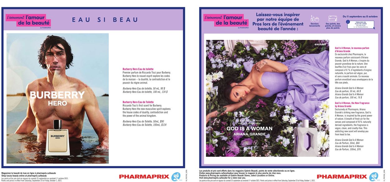 Pharmaprix Flyer from 09/25/2021