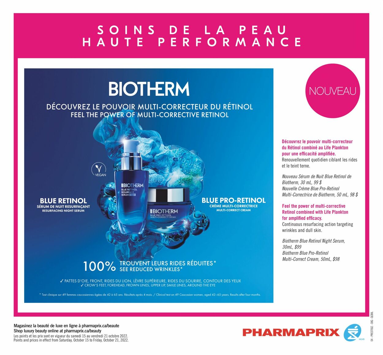 Pharmaprix Flyer from 10/15/2022