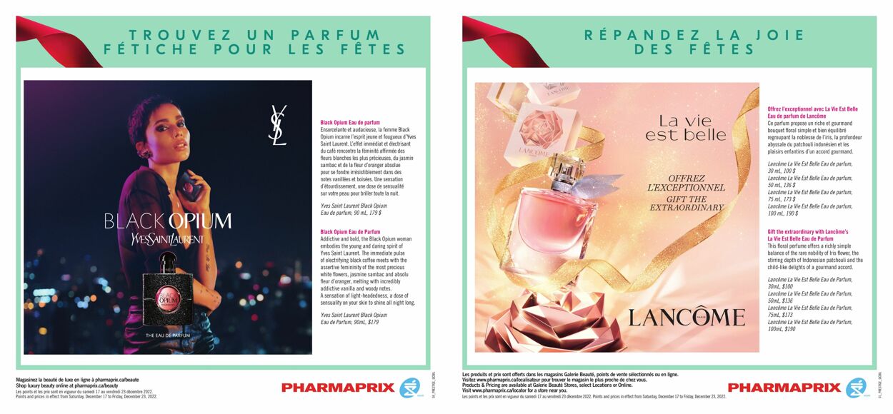 Pharmaprix Flyer from 12/17/2022