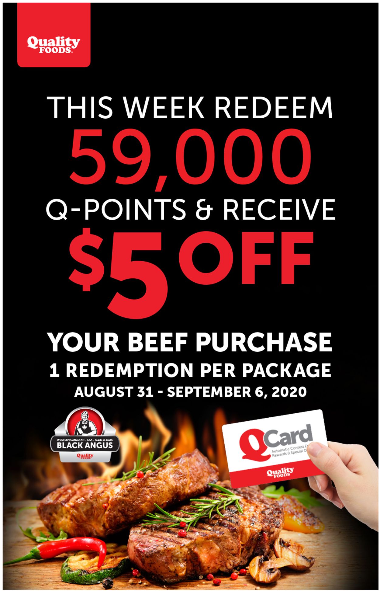 Quality Foods Flyer from 08/31/2020