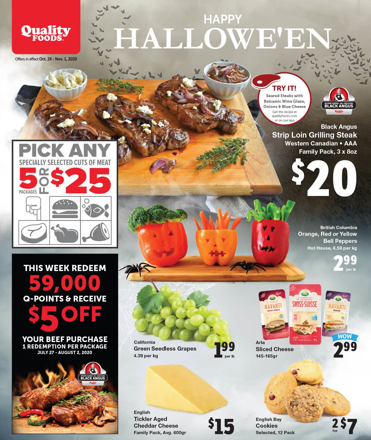 Quality Foods Flyer from 10/26/2020