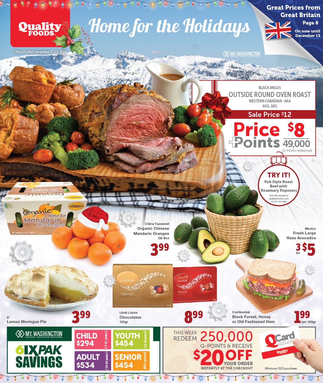 Quality Foods Flyer from 12/07/2020