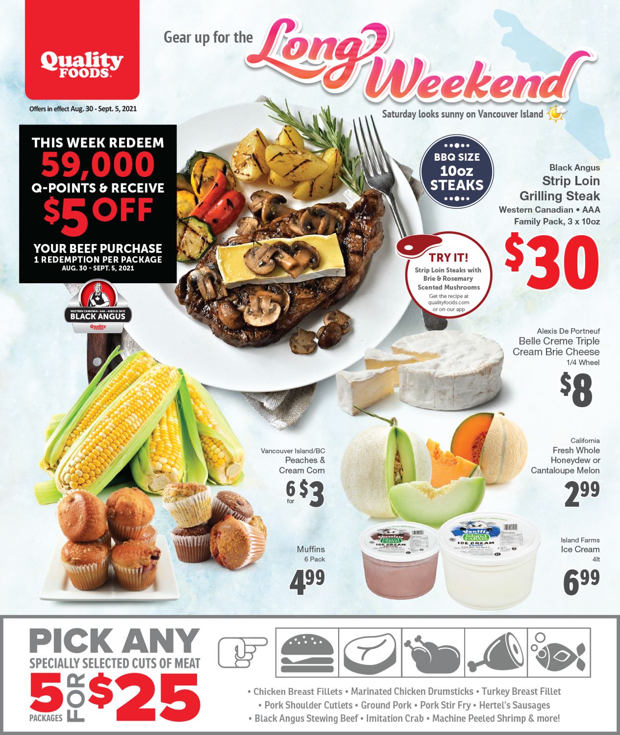 Quality Foods Flyer from 08/30/2021
