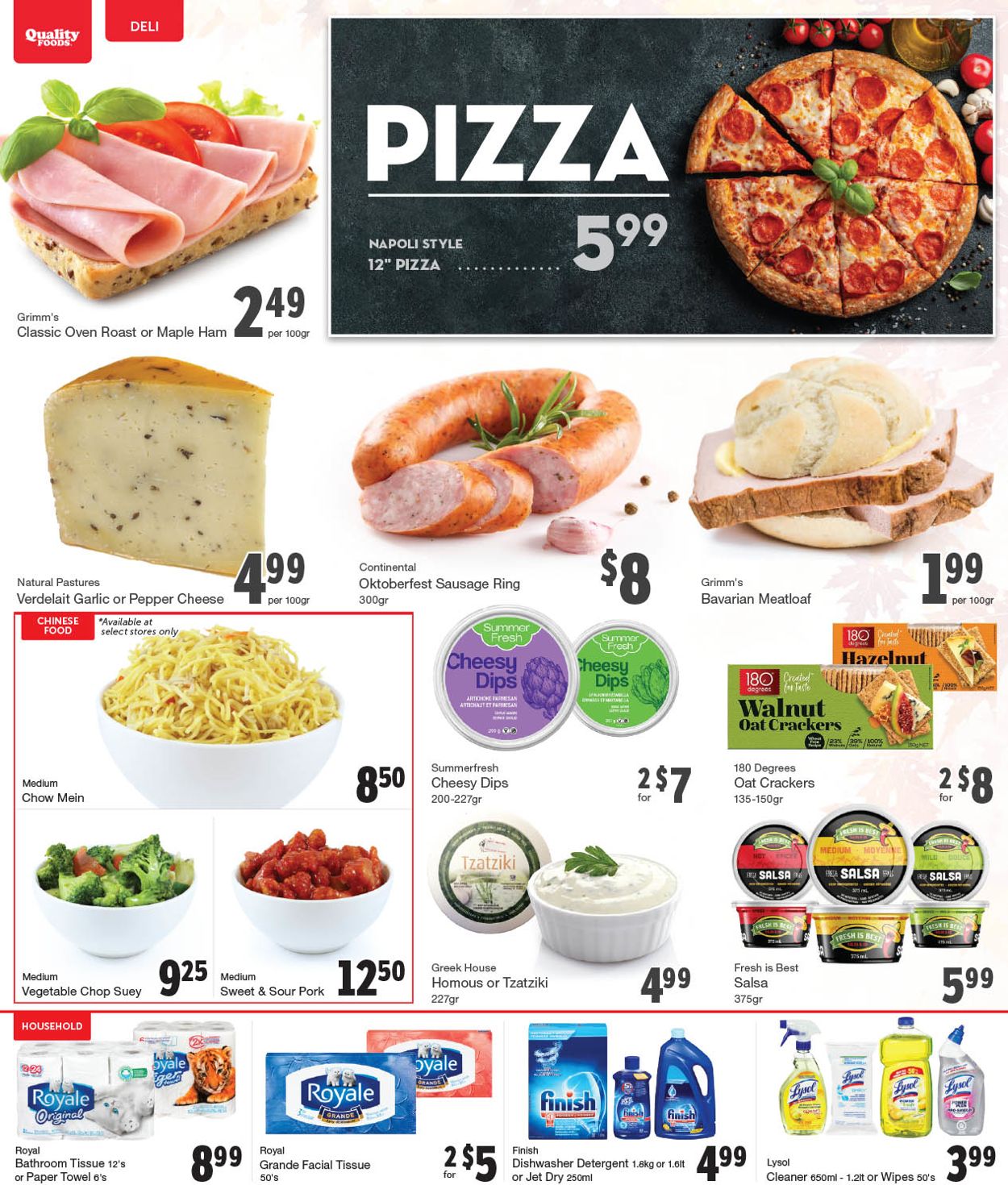 Quality Foods Flyer from 10/18/2021