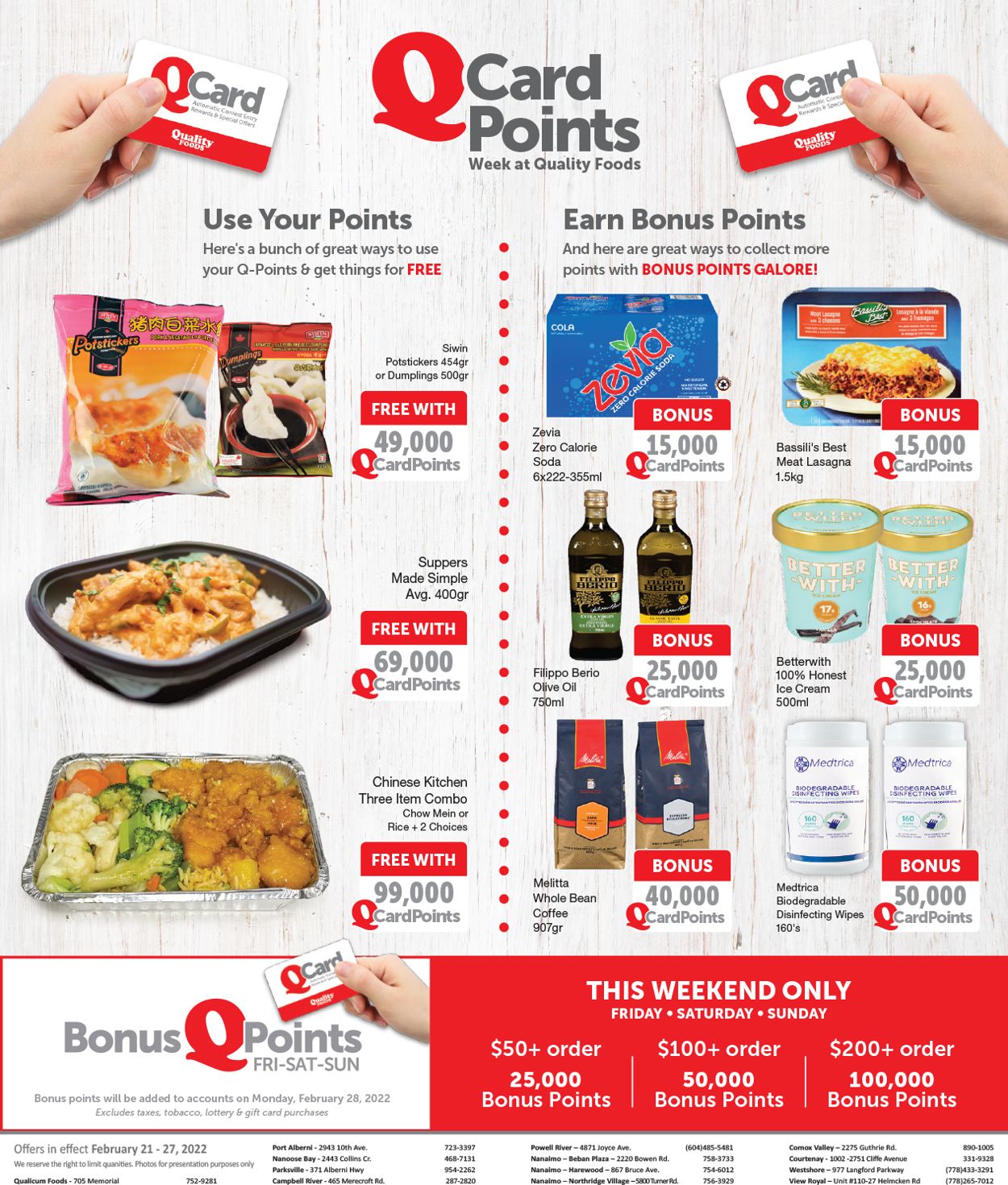 Quality Foods Flyer from 02/21/2022