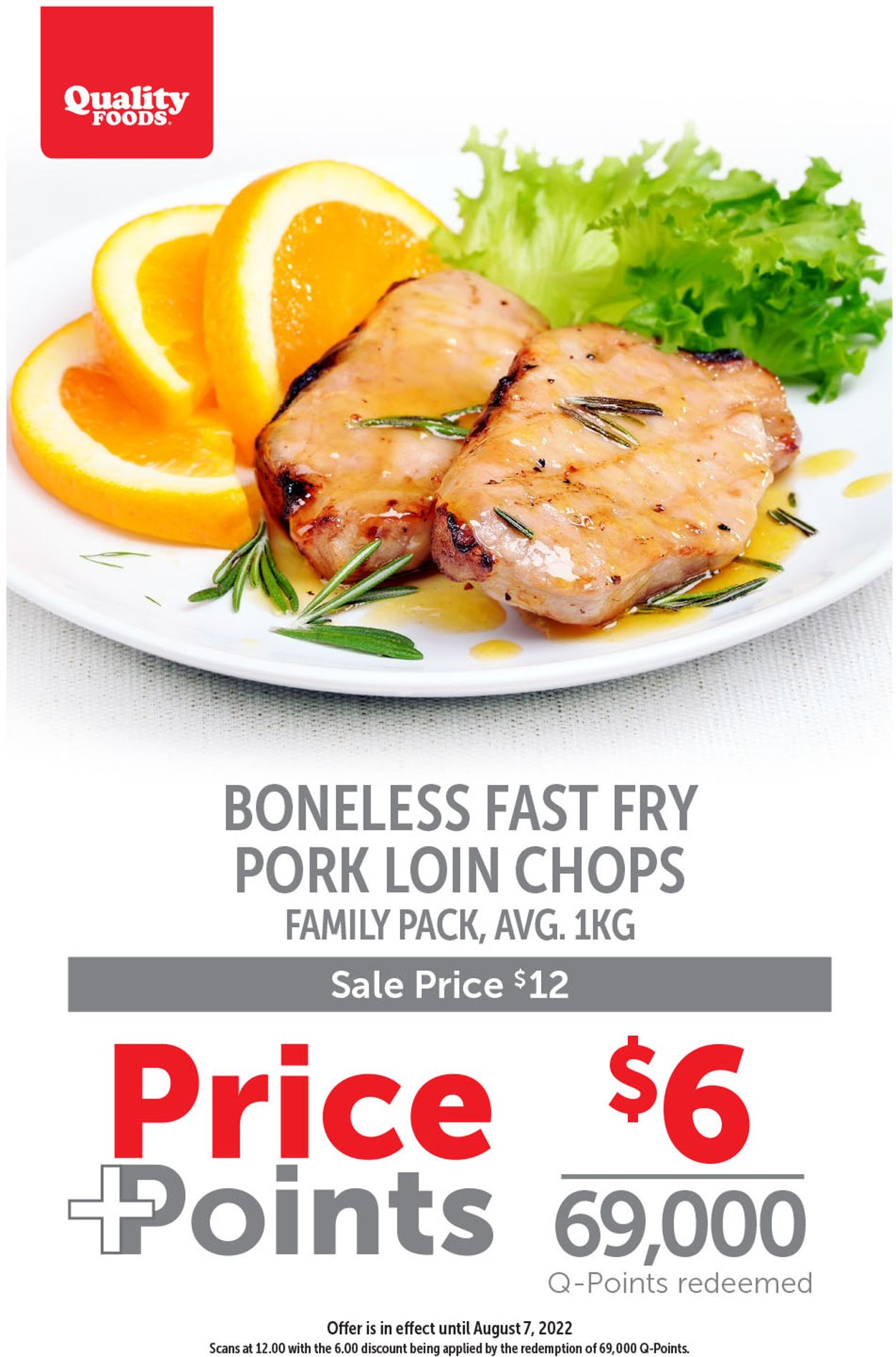 Quality Foods Flyer from 08/01/2022