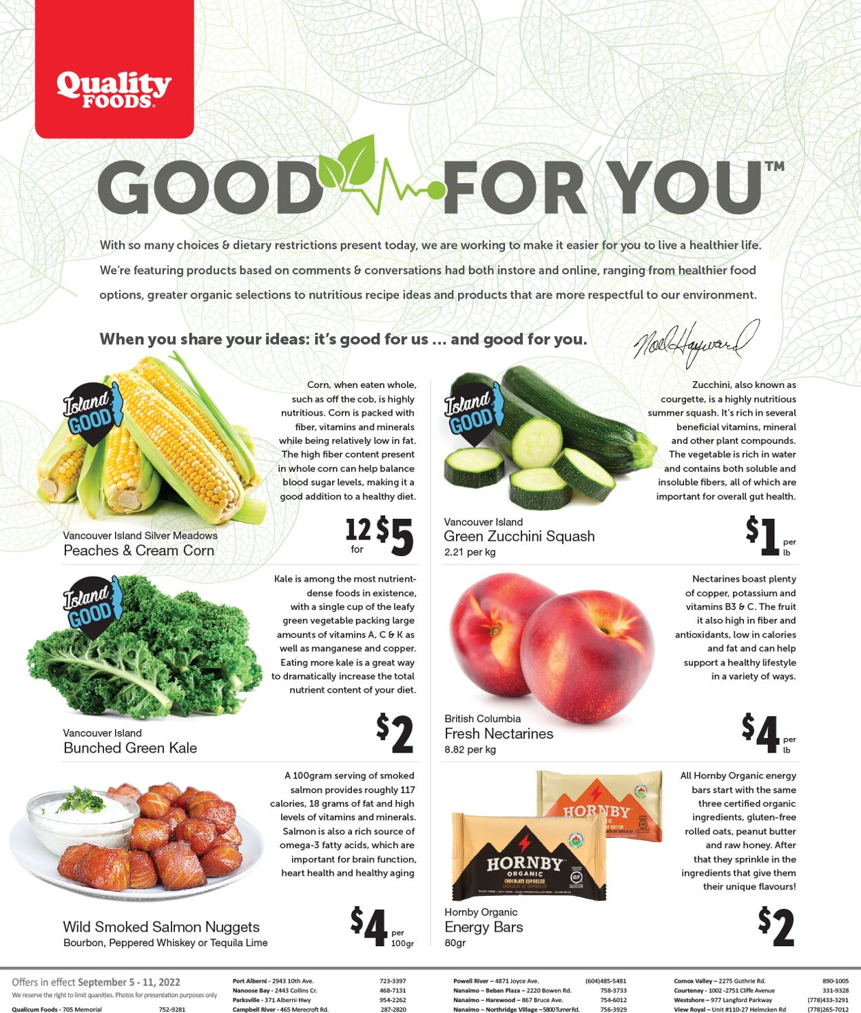 Quality Foods Flyer from 09/05/2022
