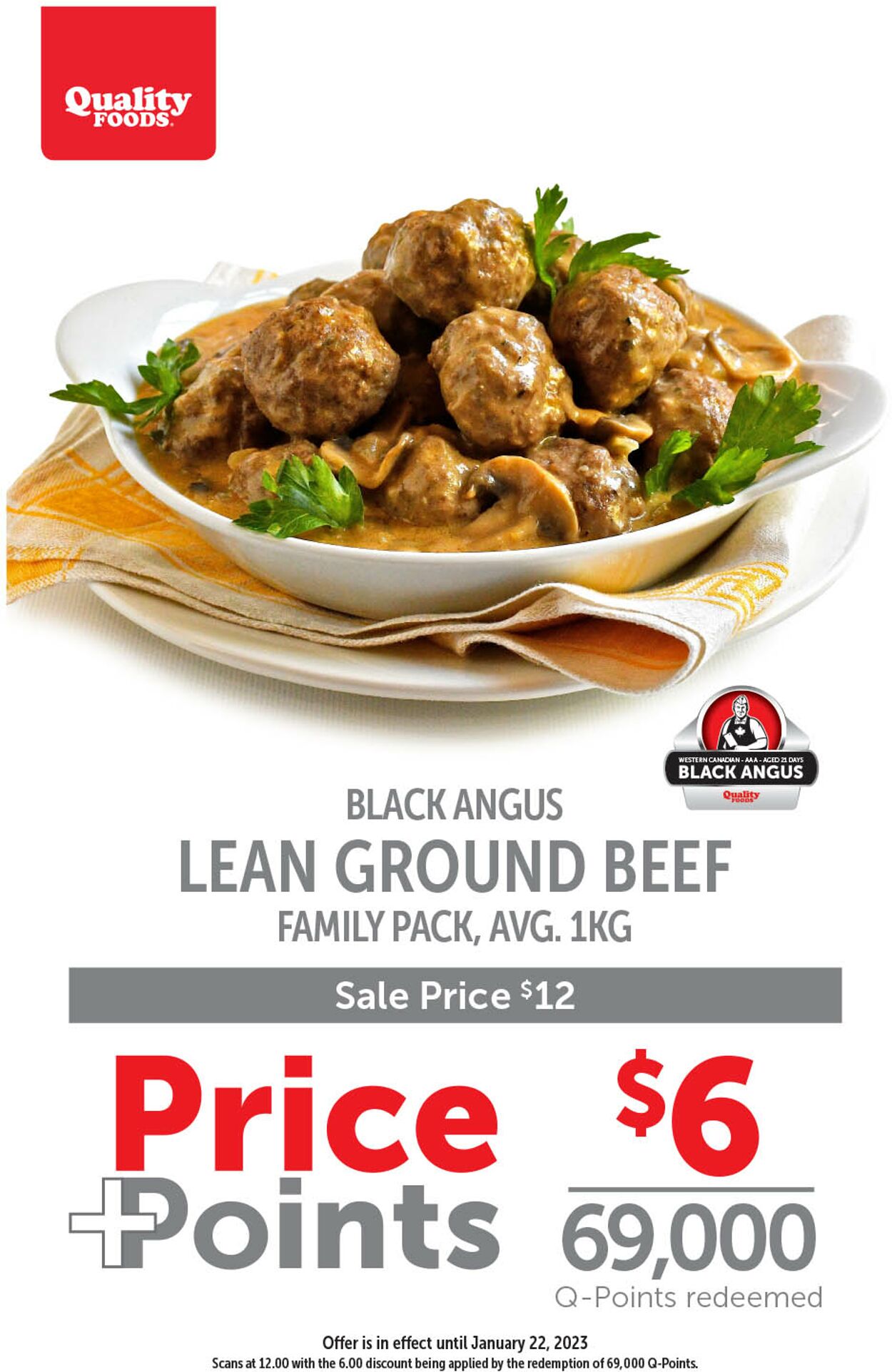 Quality Foods Flyer from 01/16/2023
