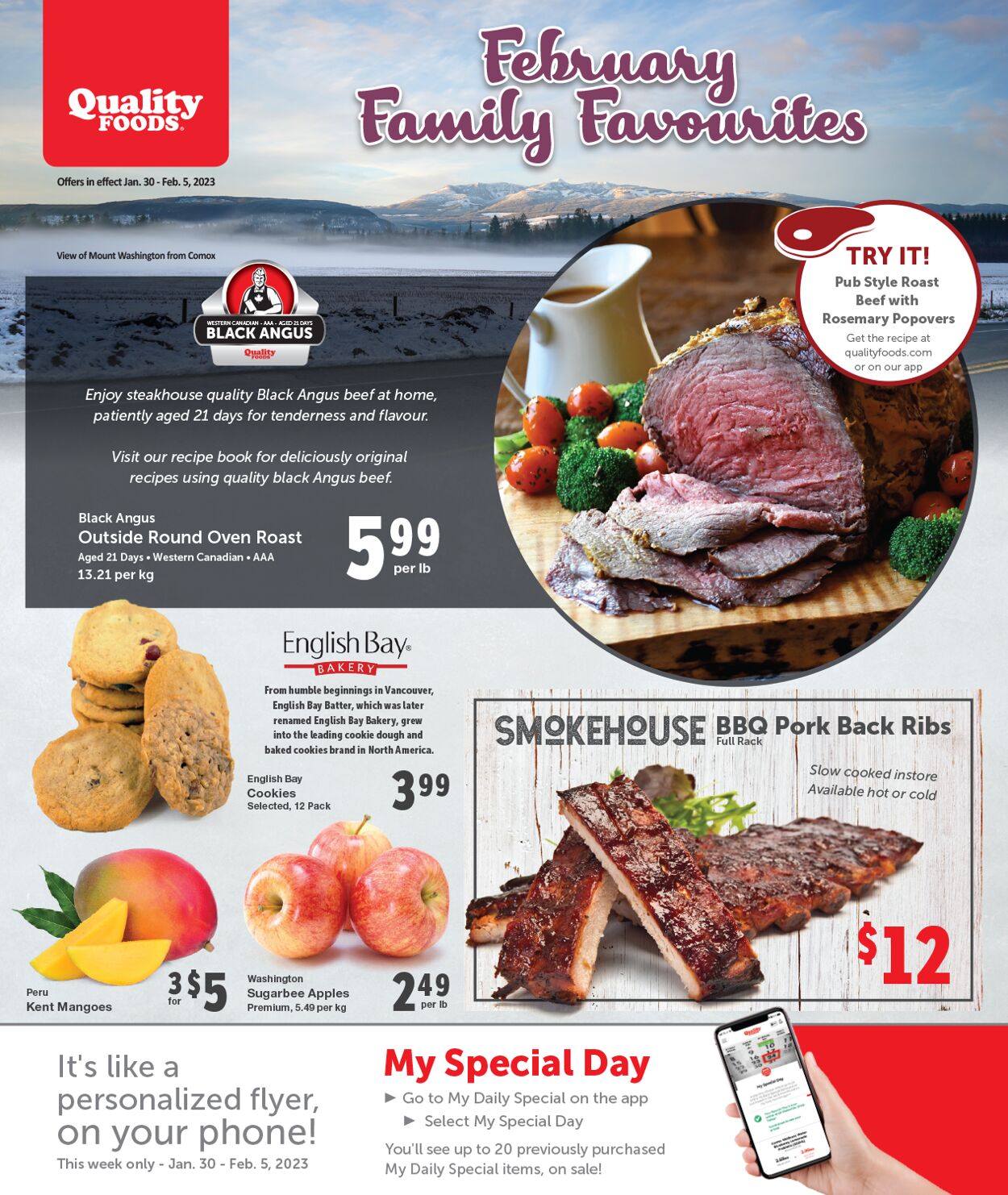Quality Foods Flyer from 01/30/2023