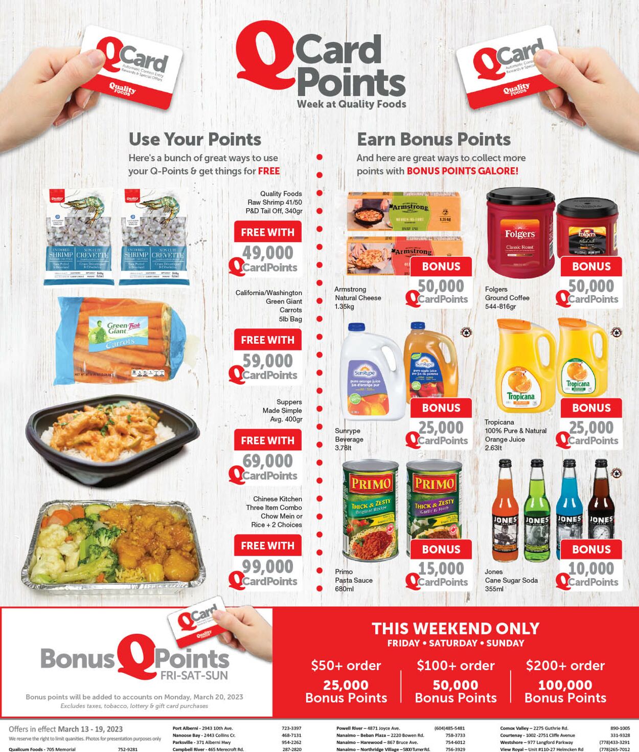 Quality Foods Flyer from 03/13/2023