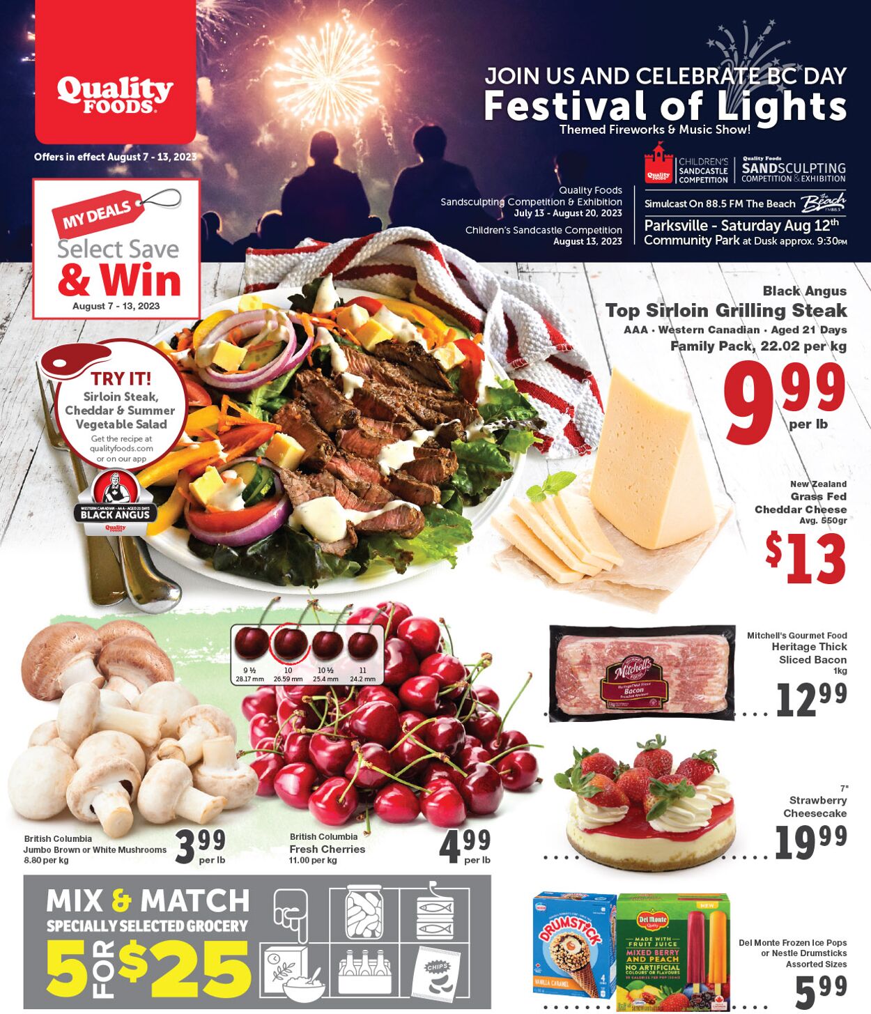 Quality Foods Flyer from 08/07/2023