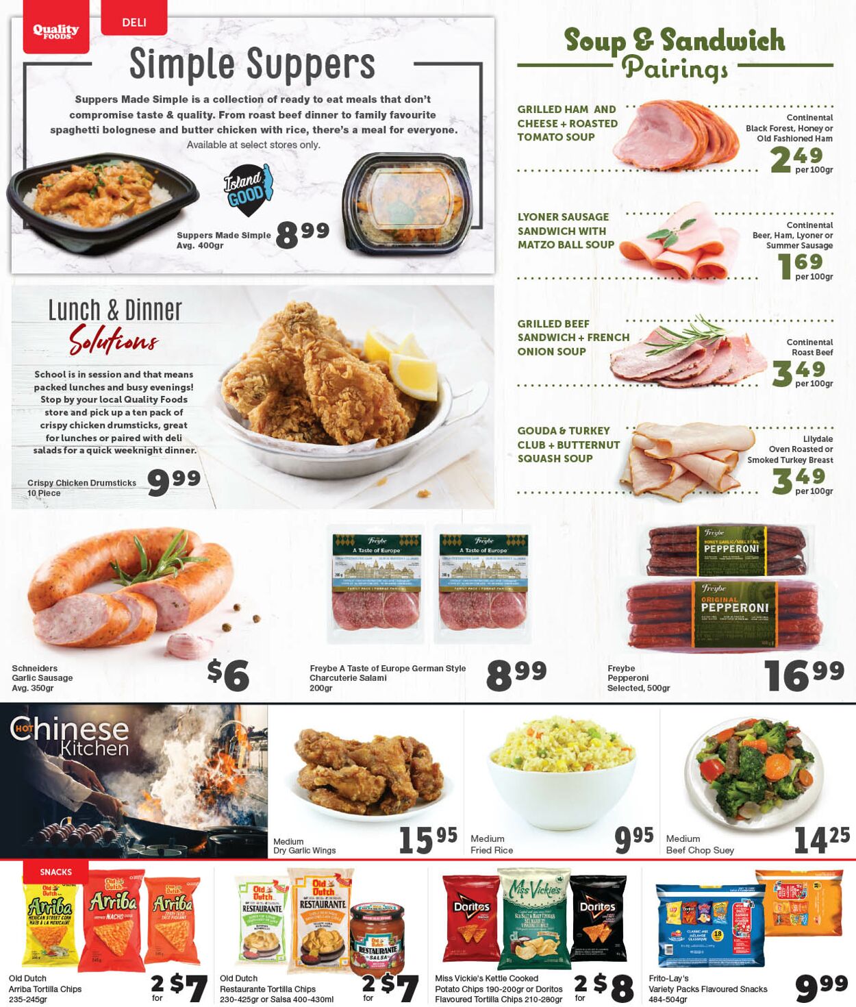 Quality Foods Flyer from 09/11/2023