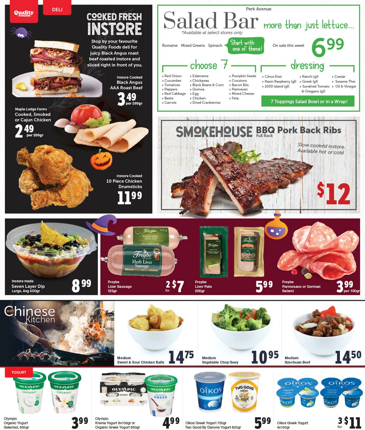 Quality Foods Flyer from 10/23/2023
