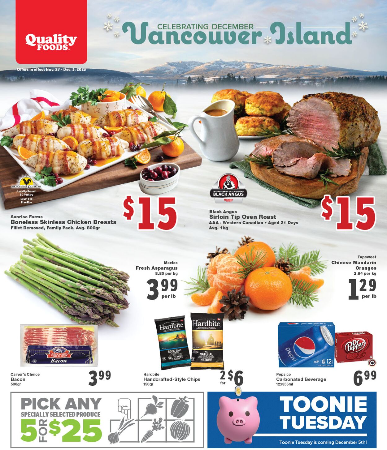 Quality Foods Flyer from 11/27/2023