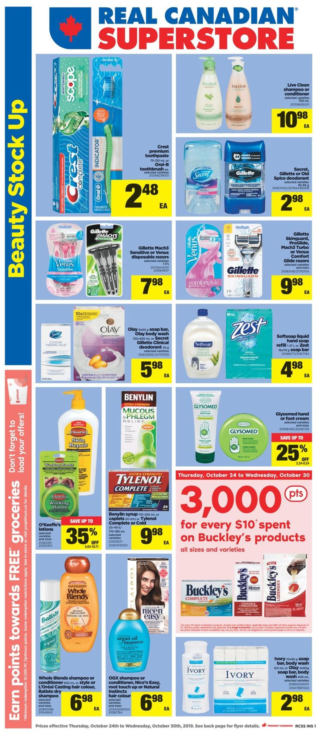 Real Canadian Superstore Flyer from 10/24/2019