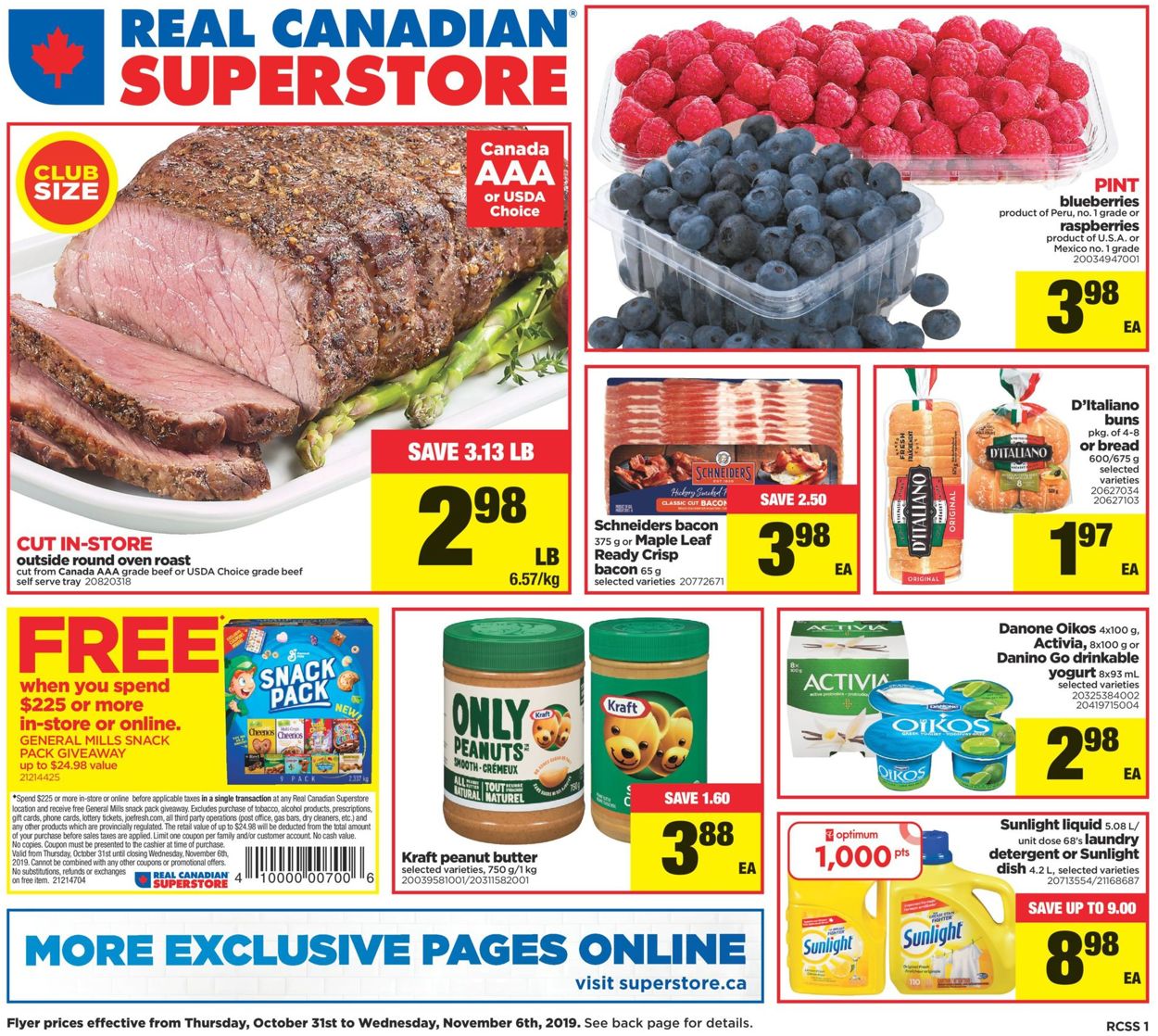 Real Canadian Superstore Flyer from 10/31/2019