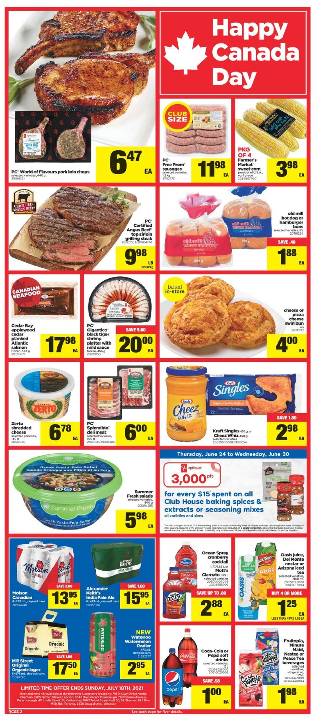 Real Canadian Superstore Flyer from 06/24/2021