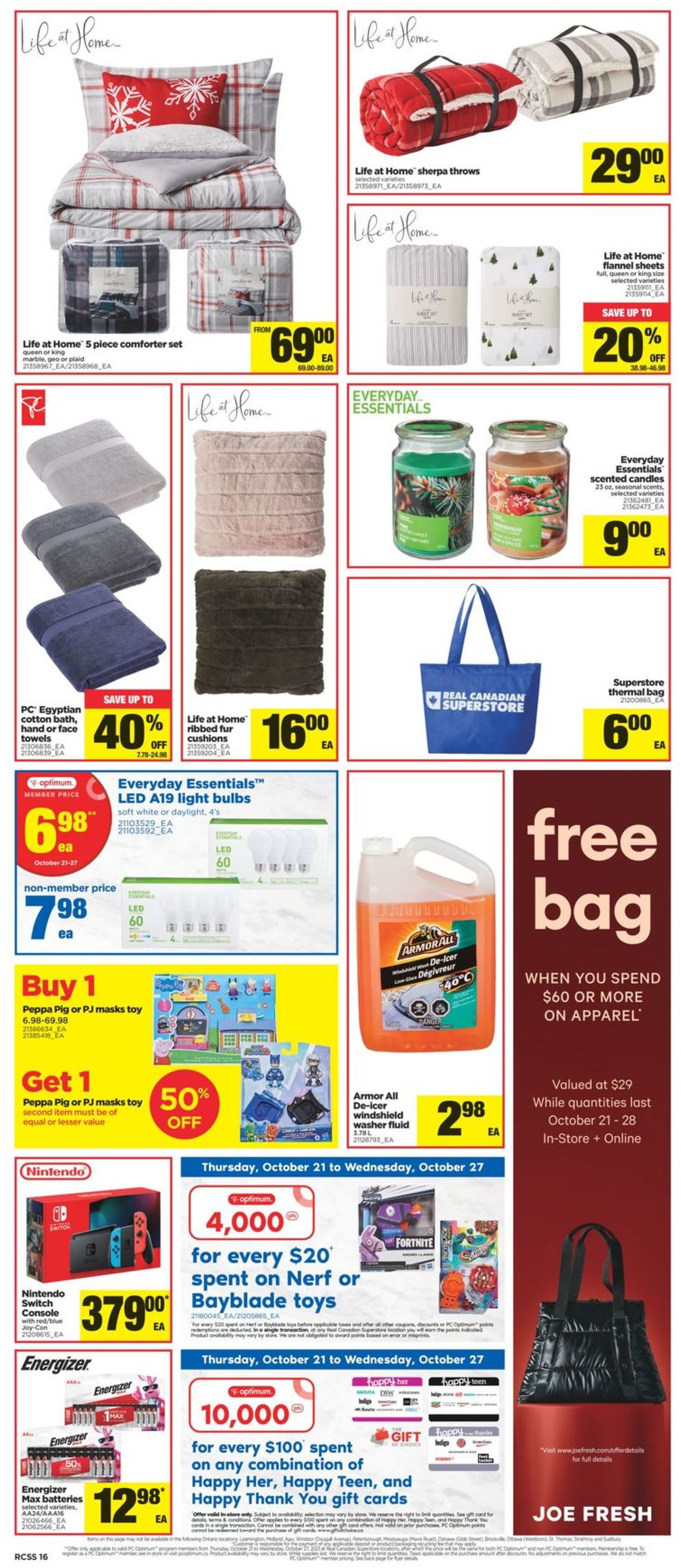 Real Canadian Superstore Flyer from 10/21/2021